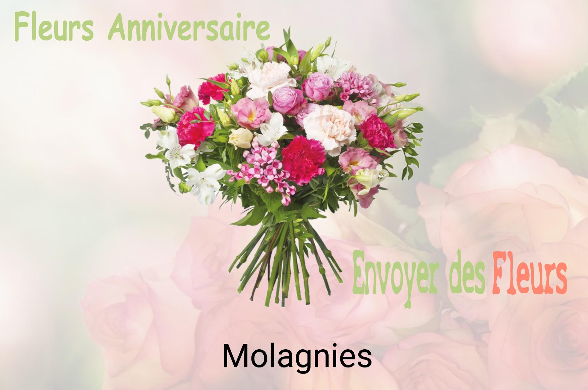 Bouquet de fleurs d’anniversaire livré à Molagnies